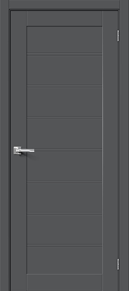 Дверь межкомнатная с покрытием ПЭТ в цвете Штормовой шелк